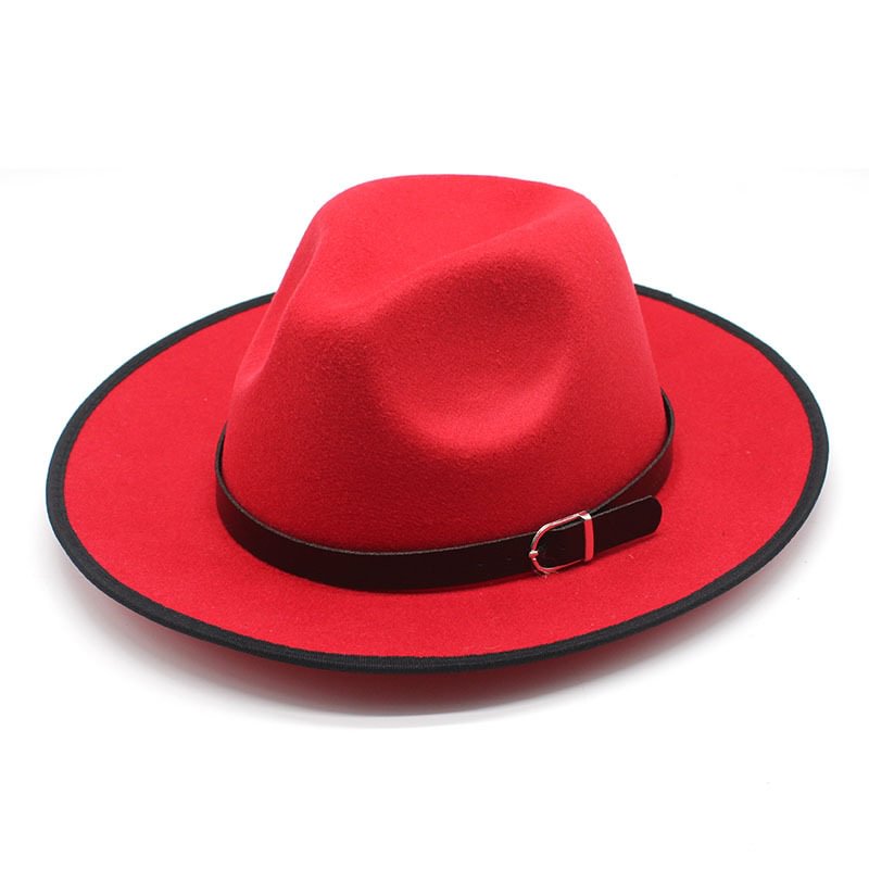 Gene Woolen Gentleman Hat-Red