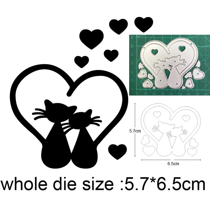 Fox Bear Owl Craft Dies Metal Cutting Dies Cut Die Mold Cat Catching Butterfly Scrapbooking Dies Paper Knife Mould Blade Punch