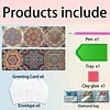 6PCS Diamond Painting Mandala Greeting Cards Postcards with Envelopes