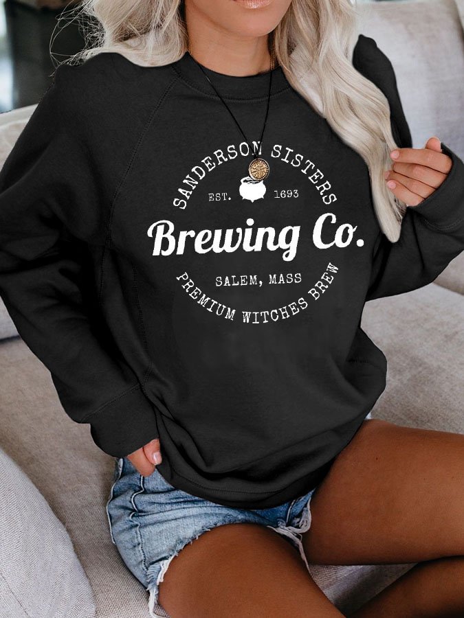 Fashion Print Long Sleeve Sweatshirt