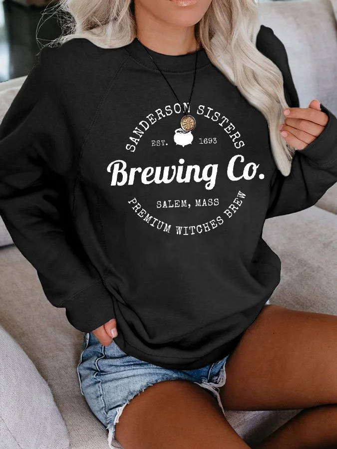 Fashion Print Long Sleeve Sweatshirt