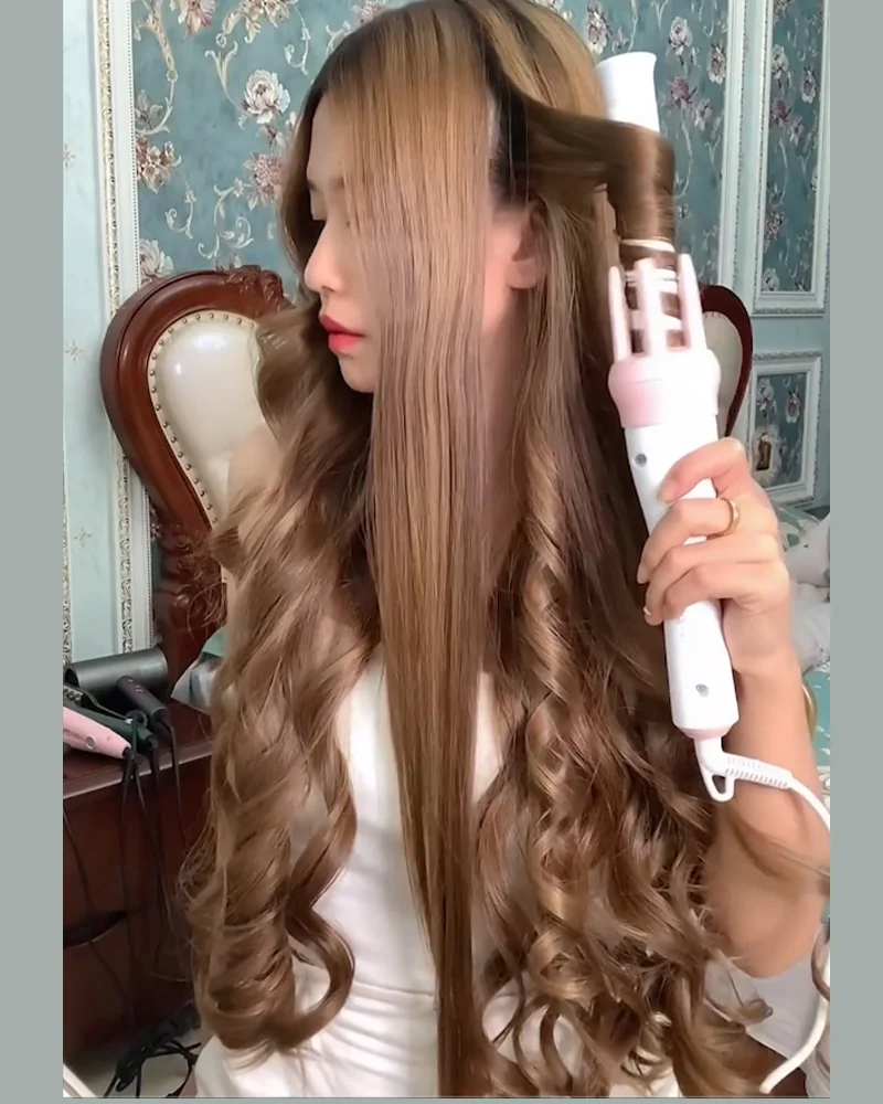 Automatic curling iron Negative Ion Automatic Rotating Hair Curler 