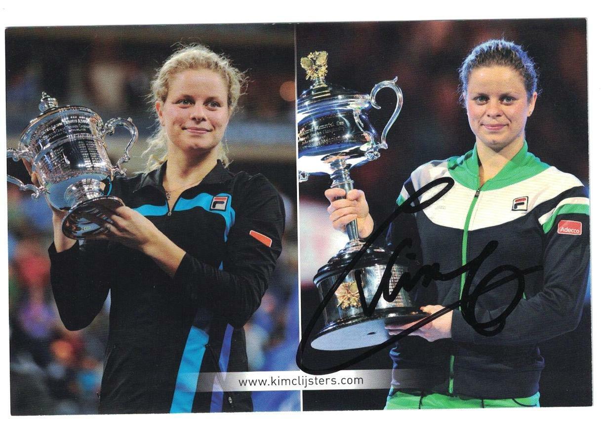 Kim Clijsters Signed Autographed 4 x 6 Photo Poster painting Postcard Tennis A