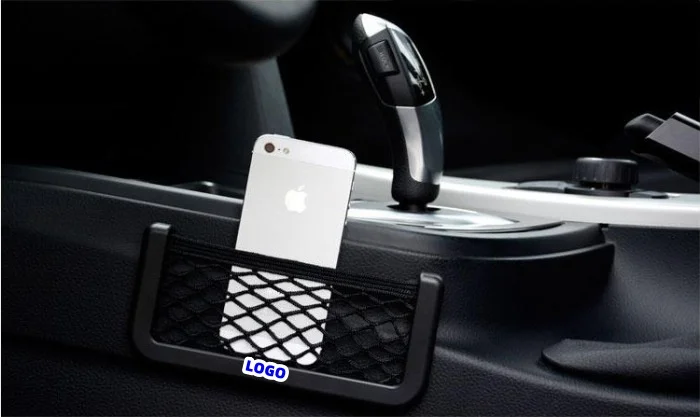 Multifunctional car storage net bag