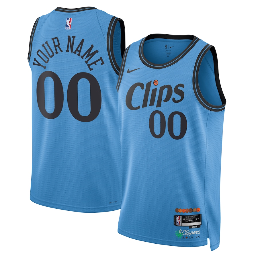 Unisex LA Clippers  Light Blue 2024/25 Custom Swingman Jersey - City Edition mysite