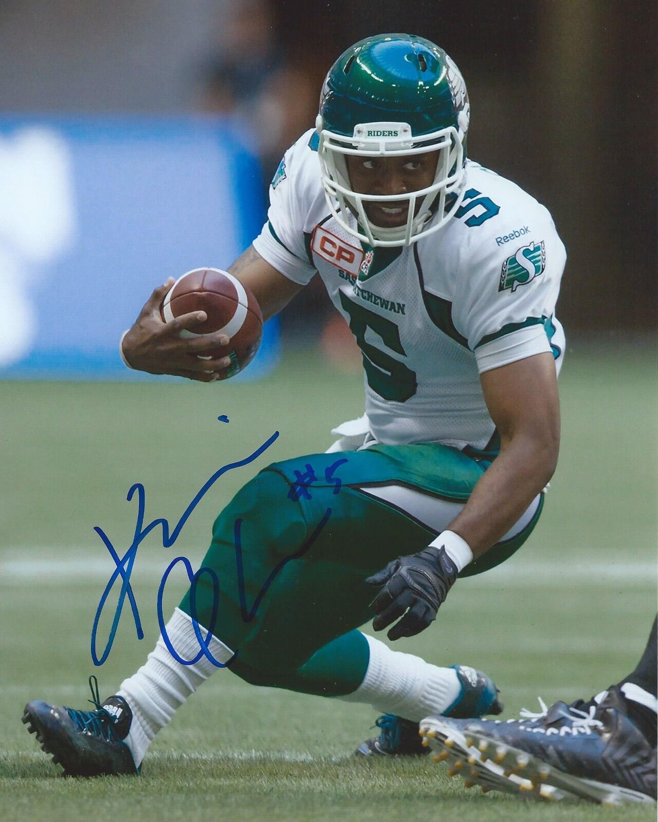 Kevin Glenn Signed 8x10 Photo Poster painting Saskatchewan Roughriders Autographed COA