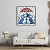 Blue And White Porcelain-Cat-11CT Stamped Cross Stitch 40*40cm/15.75*15.75in