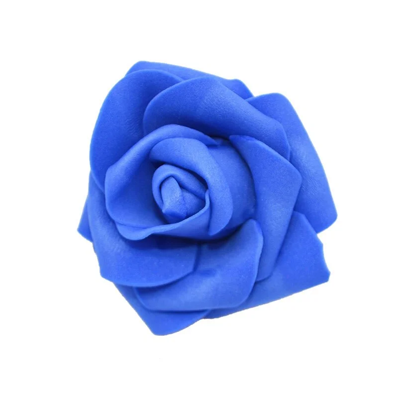 20pcs/lot Handmade 6cm Artificial Foam Roses PE Foam Rose Flower Head DIY For Wedding Home Festival Decorative Flowers scrapbook