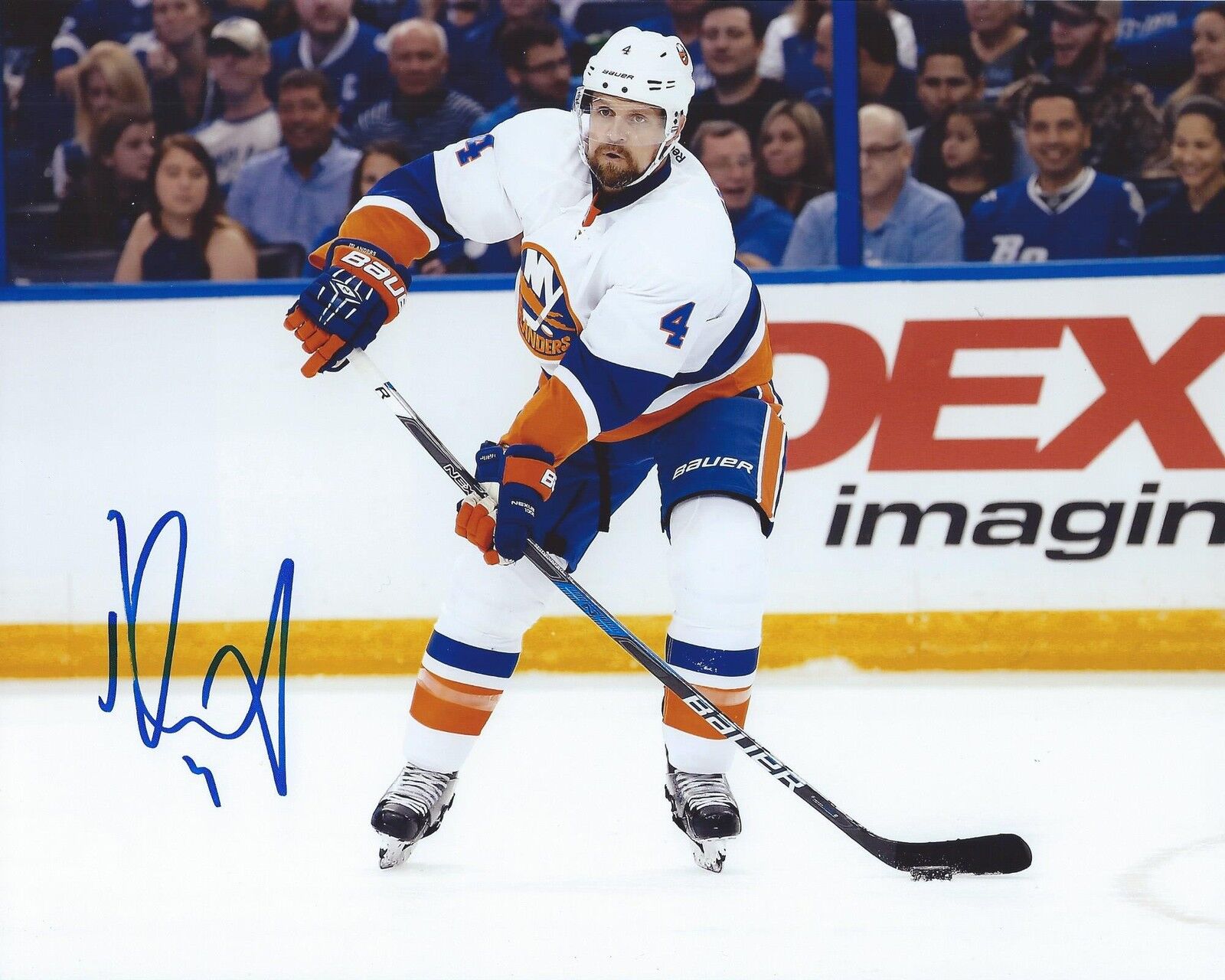 Dennis Seidenberg Signed 8x10 Photo Poster painting New York Islanders Autographed COA