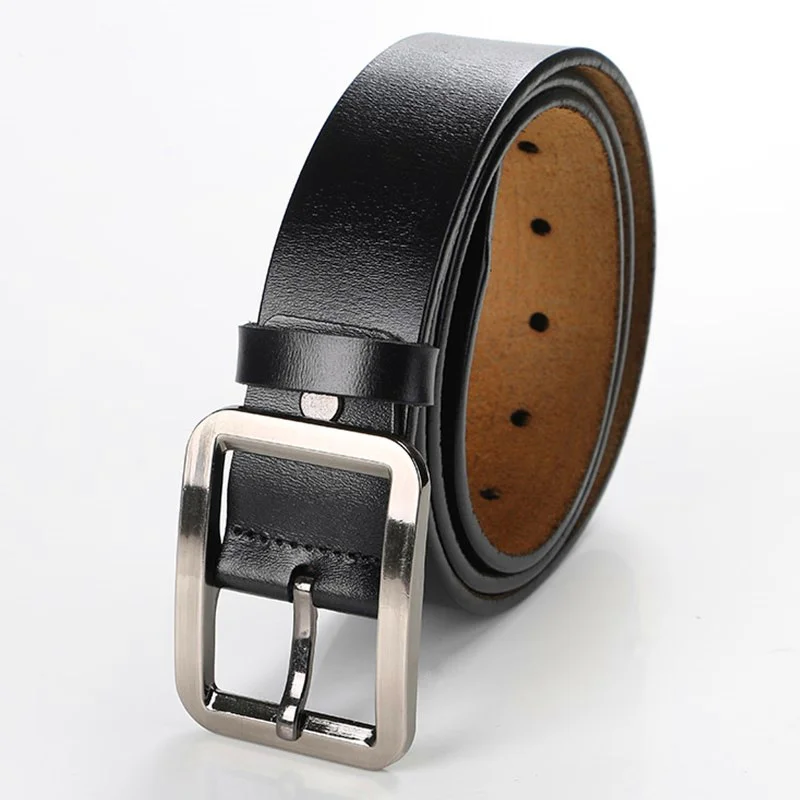 Leather Belts in 6 different style in Silver Button