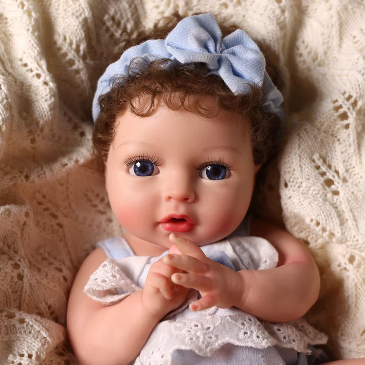 Babeside Terry 12" Realistic Silicone Smiling Baby Little Infant Girl Building Lovely Memories