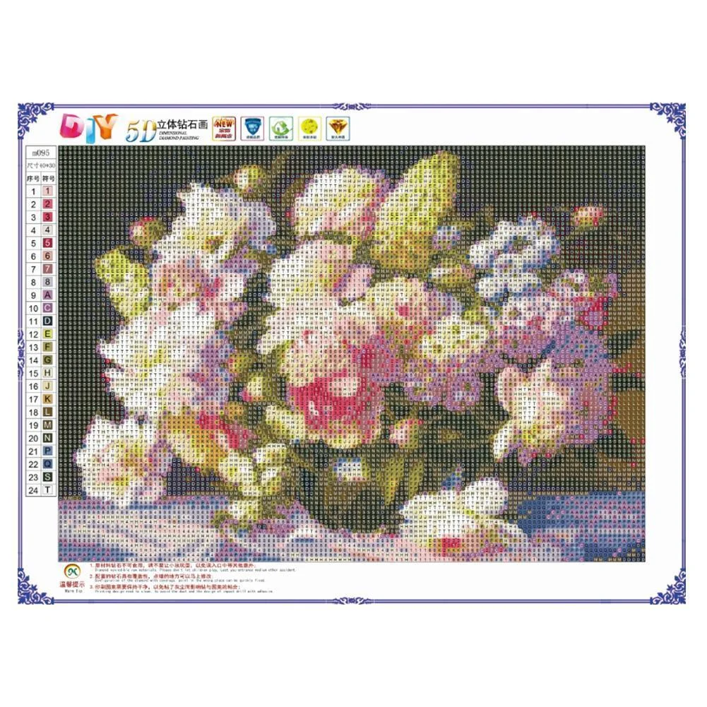 Diamond Painting - Full Round Drill - Warm Flowers(40*30cm)