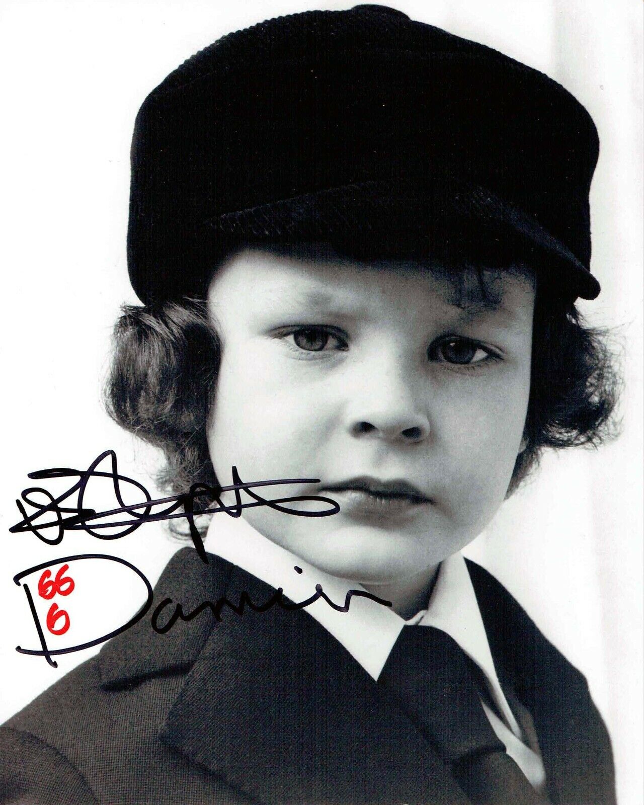 Harvey STEPHENS RARE Signed & Inscribed Damien 666 The Omen Photo Poster painting AFTAL RD COA