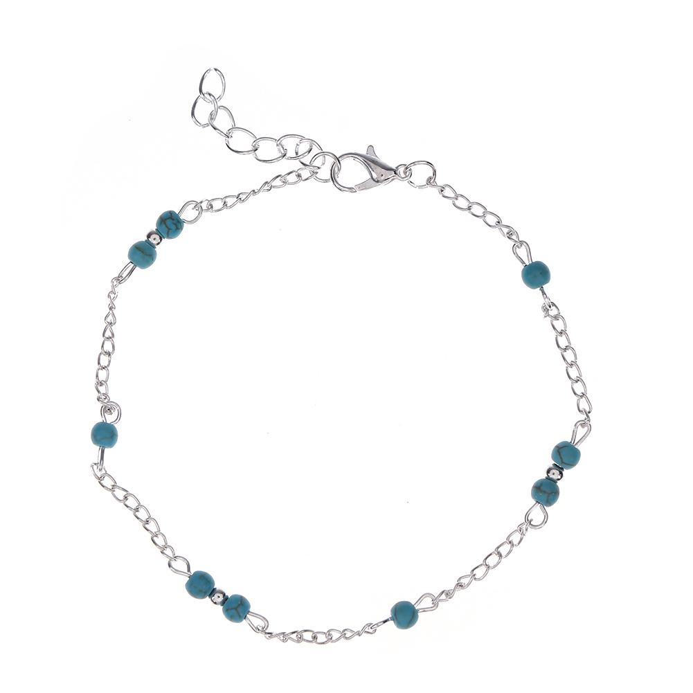 

Boho Beads Pearls Anklets Women Leg Bracelet Beach Ankle Chain Jewelry Gift, 501 Original