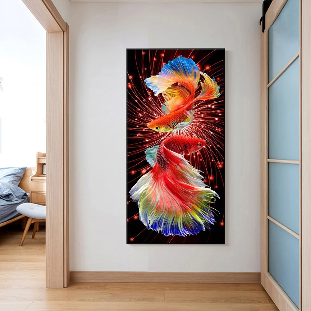 Diamond Painting - Full Round Drill - Goldfish(40*80cm)