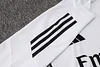 Joyfball 2025/2026 Real Madrid Short sleeve pre-match training White Jersey+Shorts  1:1 Thai Quality