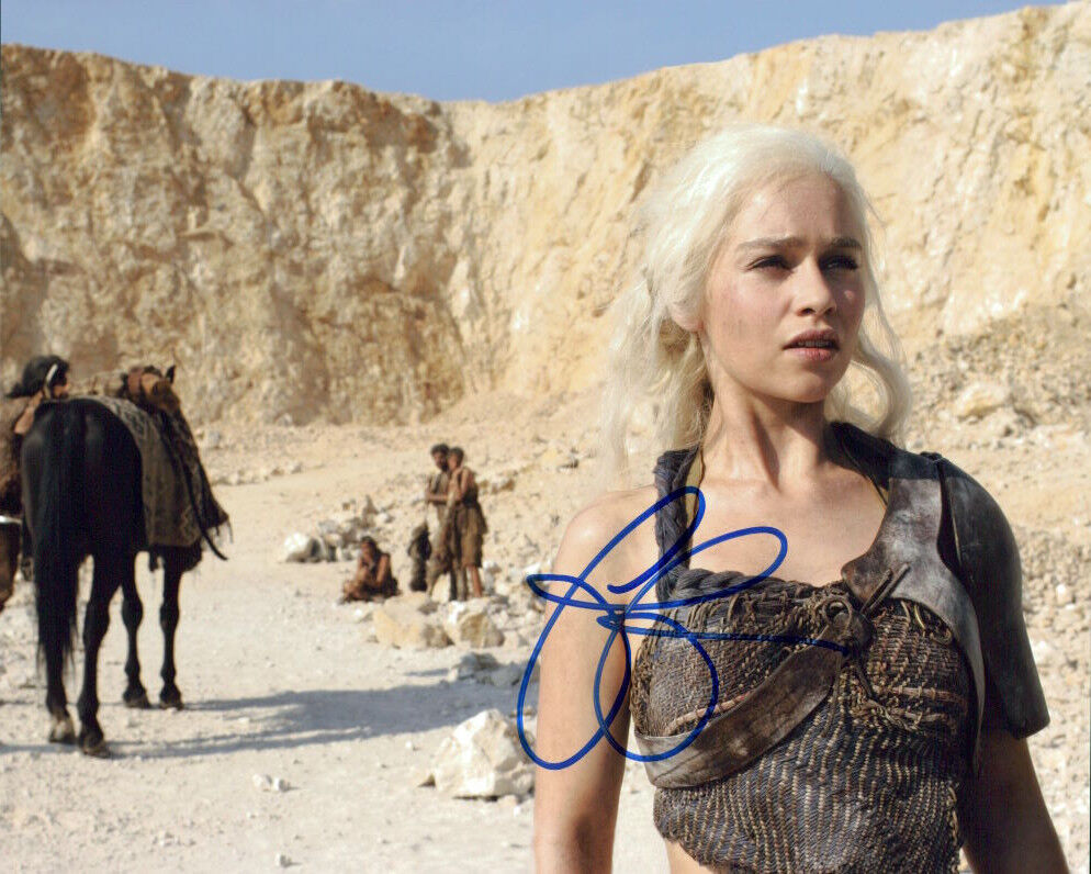 Emilia Clarke (Game of Thrones) signed authentic 8x10 Photo Poster painting COA