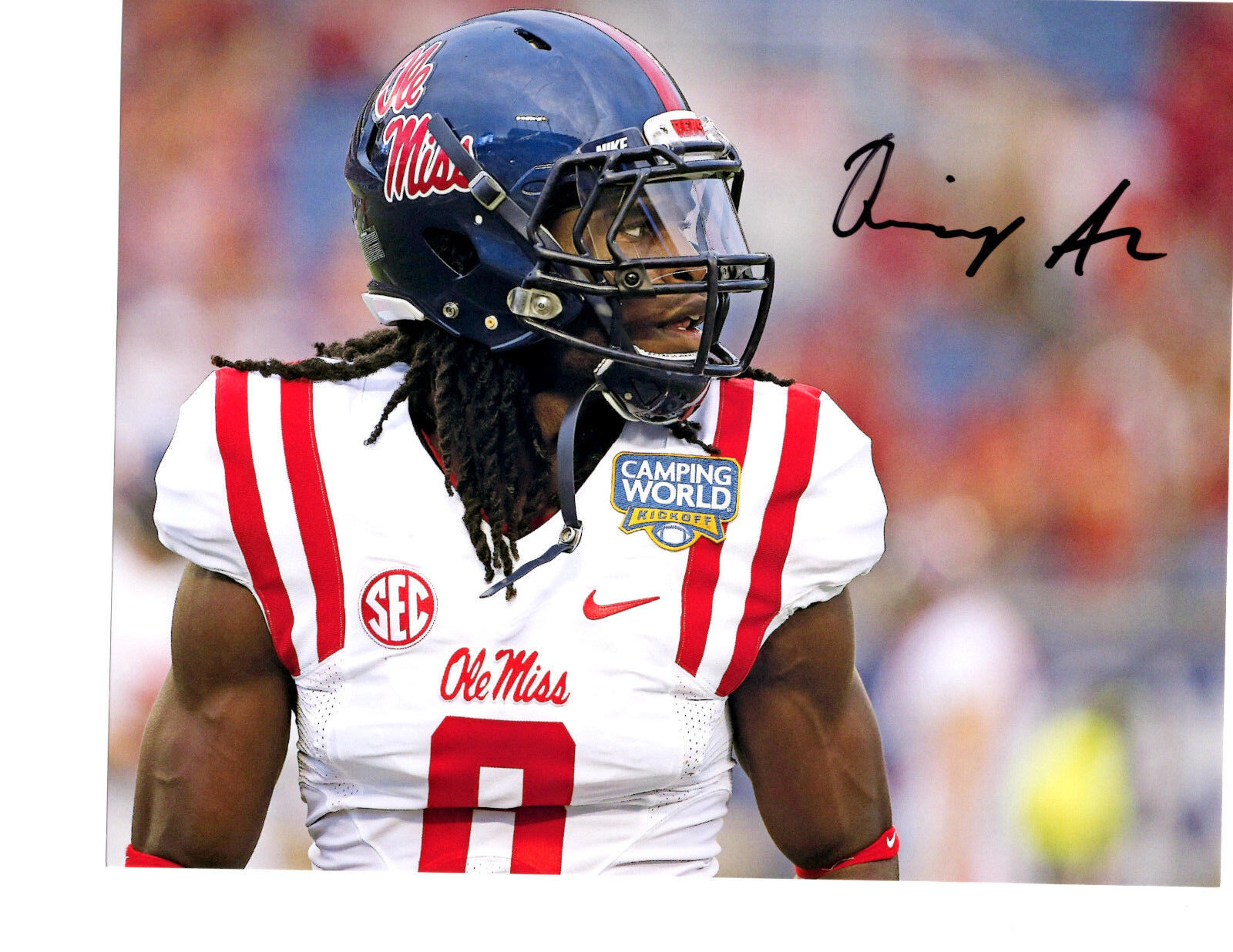 Quincy Adeboyejo Ole Miss Rebels signed autographed 8x10 football Photo Poster painting