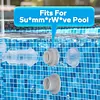 2Pcs Pool Fountain Adapter Set 1 Male 1 Female Ground Pool Fountain Adapters Non-Slip ABS Swimming Pools Equipment Pools Waterfall Connector For SummerWave & Funsicle