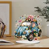 DIY Flower Classic Car Diamond Painting Acrylic Desktop Ornaments