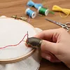 Cross-Stitch Tools Retro Adjustable Thimble Non-Slip Hand Sewing Thimble Ring