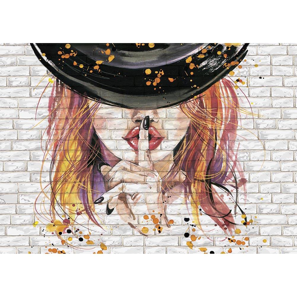 

Hat Girl-Round Drill Diamond Painting-40*30CM, 501 Original