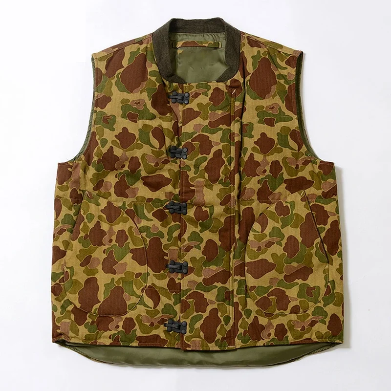 U.S.N Herringbone Military Camouflage Down Vest