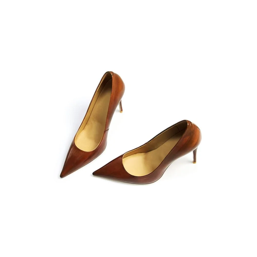 Pointed Toe Heels Latest Ladies Footwear Designs Gradient Pumps Nicepairs