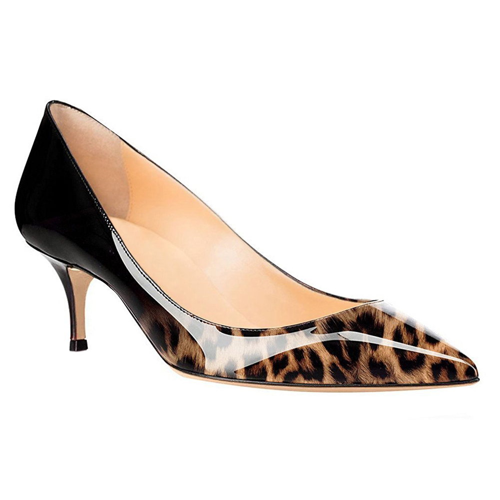 2.36" Kitten Heels Pumps Comfortable Women Daily Shoes-MERUMOTE