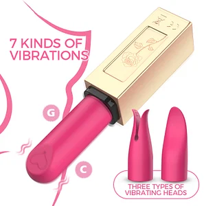 Vibrating Lipstick Tongue Licking G-Spot Egg Vibrator