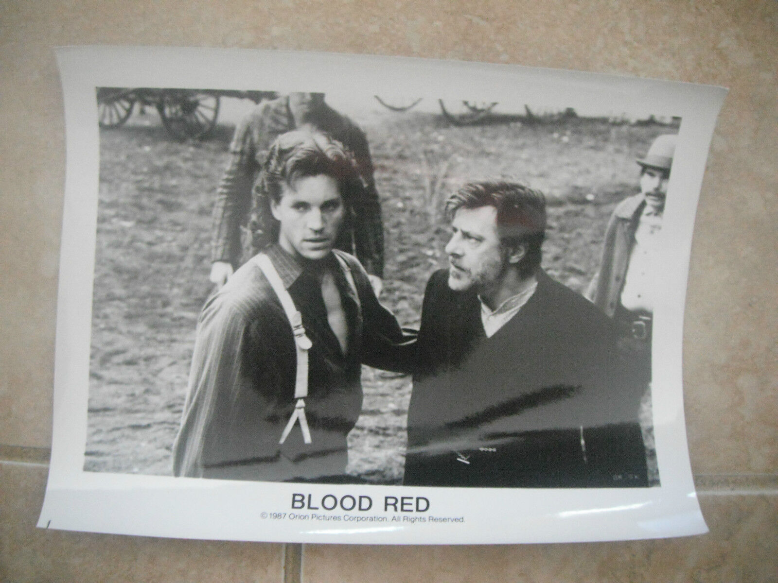 Blood Red Roberts Giannini B&W 8x10 Promo Photo Poster painting Lobby Card