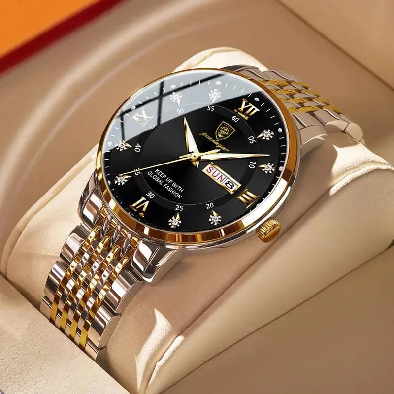 Jean Mallou Stainless Steel Quartz Watch