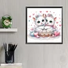 >SALE<5D DIY Full Round Drill Diamond Painting Cute Cat Kit Home Decoration 30x30cm