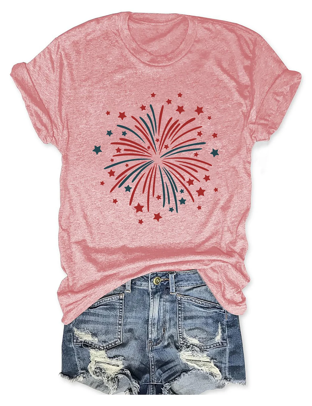 Freedom Family Faith Friends Fireworks T-Shirt