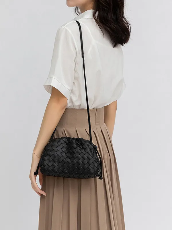 Fame Woven Crossbody Bag with Adjustable Strap