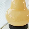 French Cream Pear Table Lamp Bedroom Bedside Living Room Simple High-end Charging Portable Atmosphere Decoration Night Light