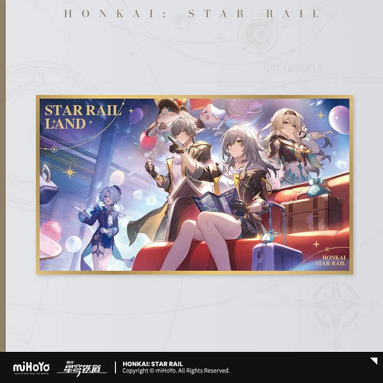 Star Rail Land Acrylic Poster [Original Honkai Official Merchandise]