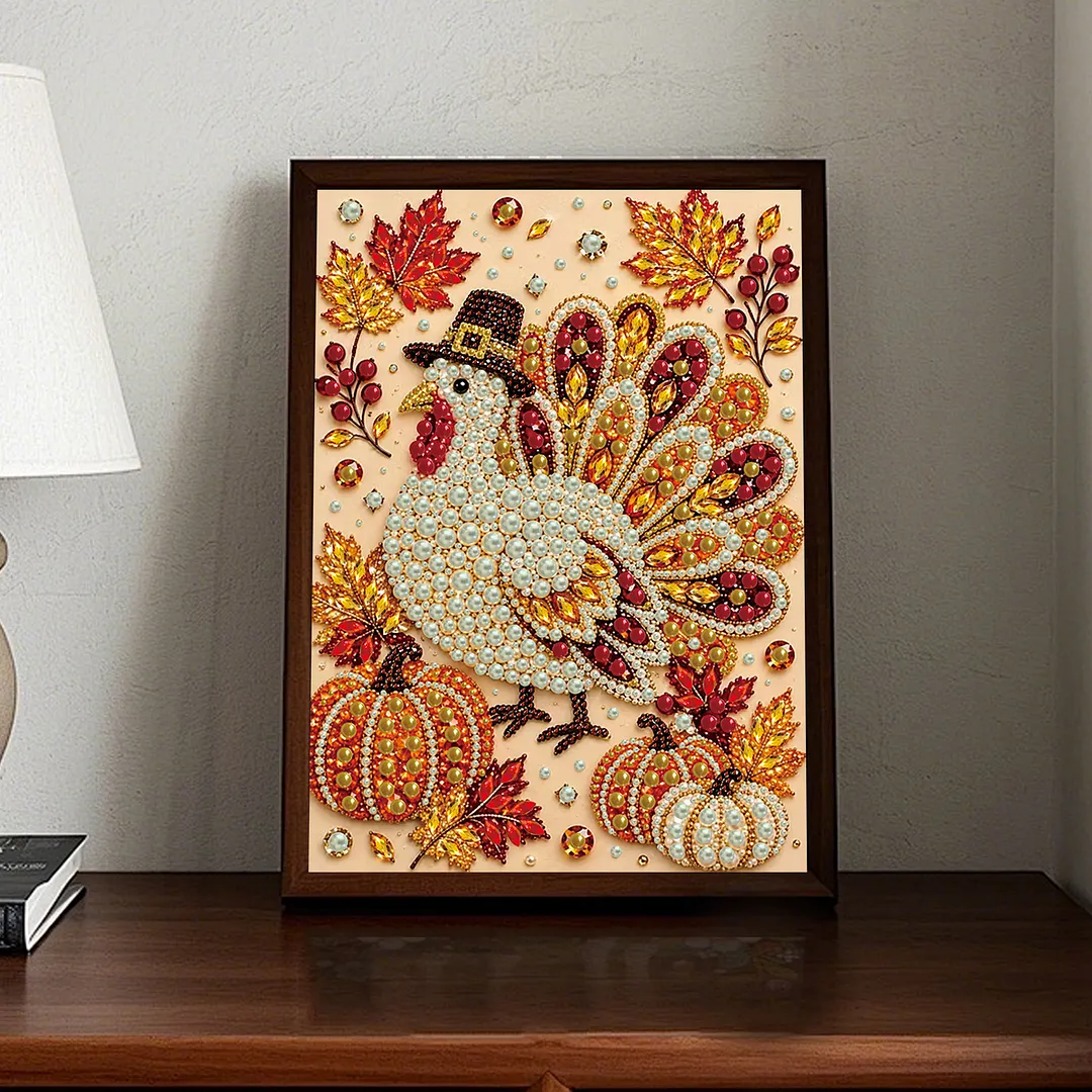 Pearl Painting Kit for Adults Thanksgiving Turkey