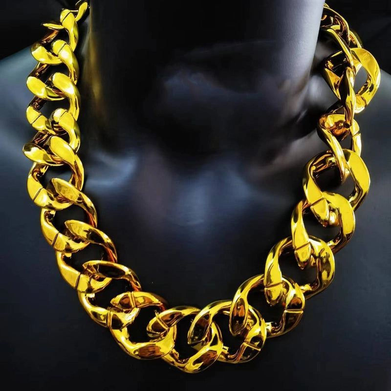 5 Pieces Exaggerated Solid Color Ccb Necklace