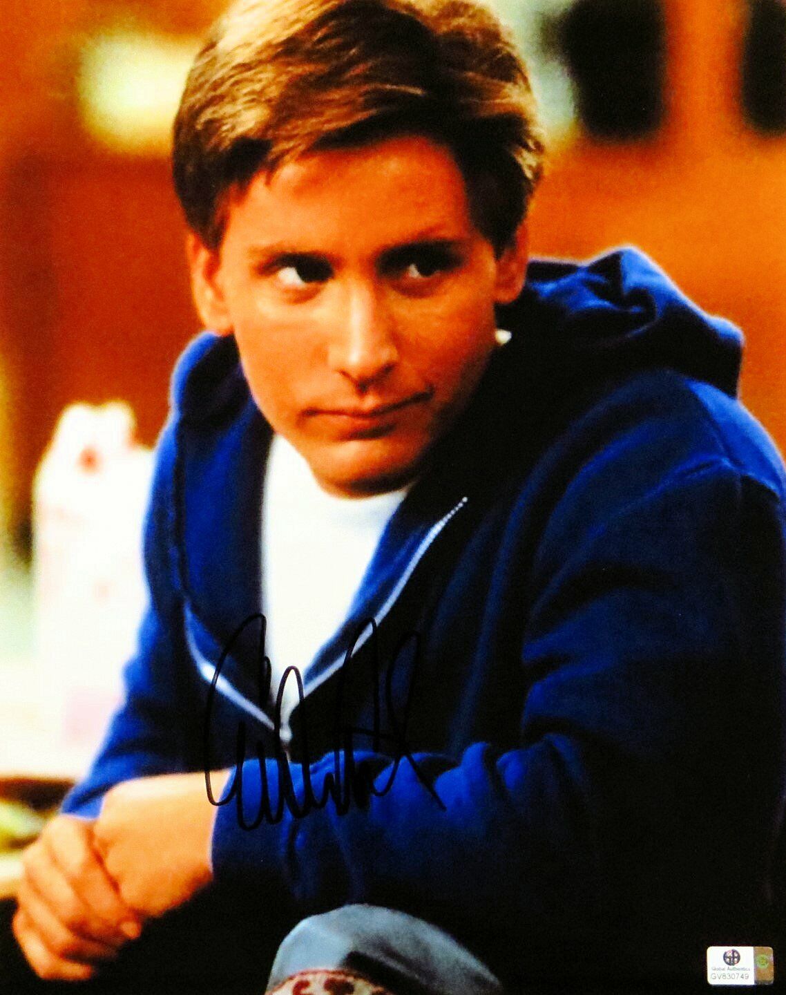 Emilio Estevez Signed Autographed 11X14 Photo Poster painting The Breakfast Club GV830749