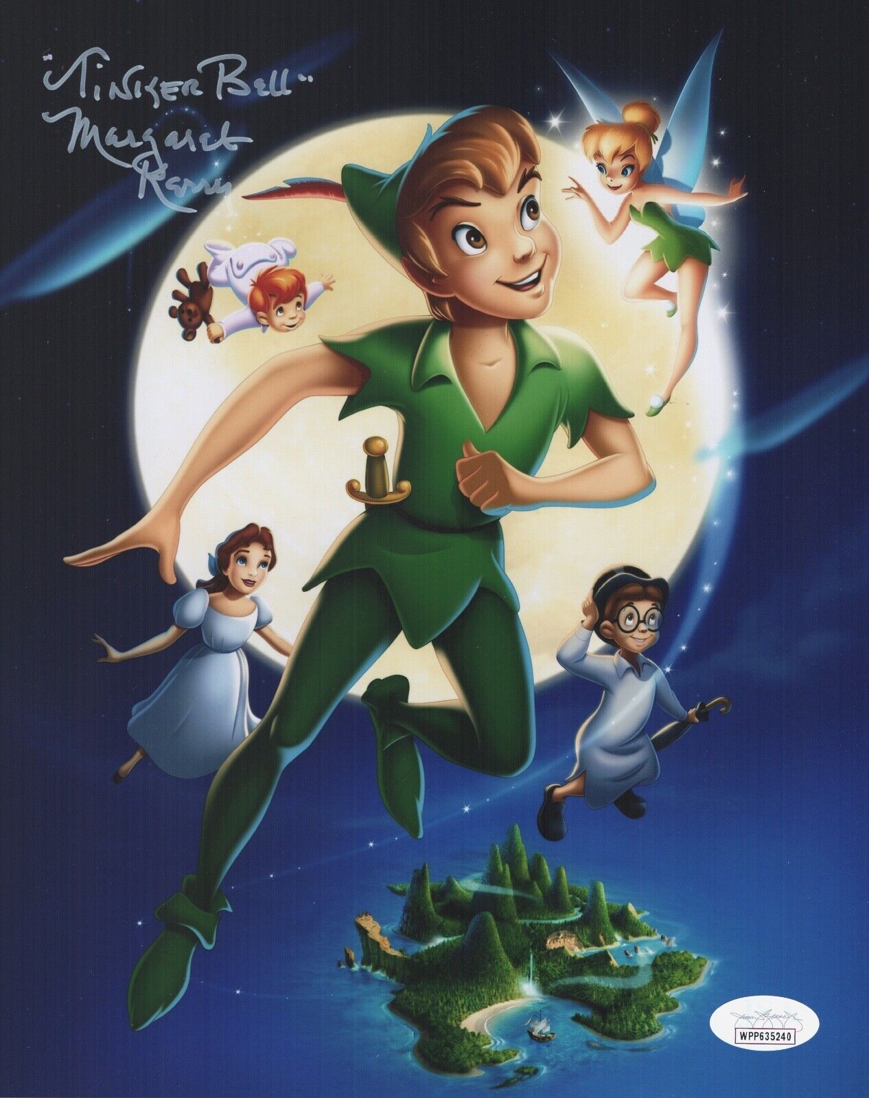 MARGARET KERRY Signed TINKER BELL 8x10 Photo Poster painting Autograph Disney JSA COA Cert