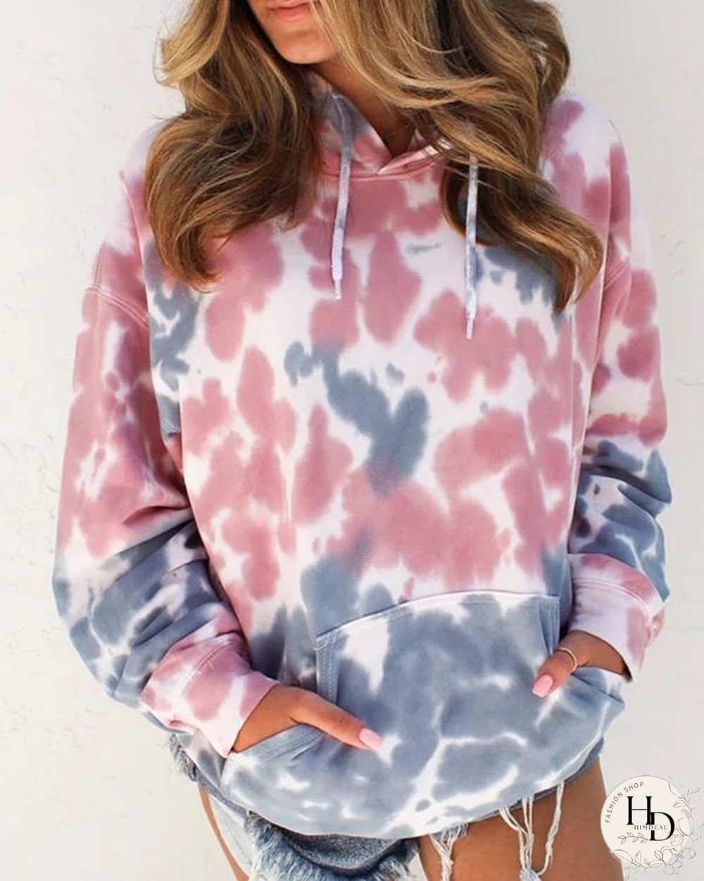 Tie Dye Long Sleeves Hoodie