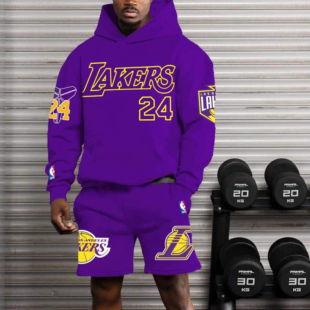 Men's Oversized 24 Shorts & Hoodie Suit