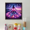 Beach Butterfly Dress Girl - 11CT Stamped Cross Stitch - 45*45cm