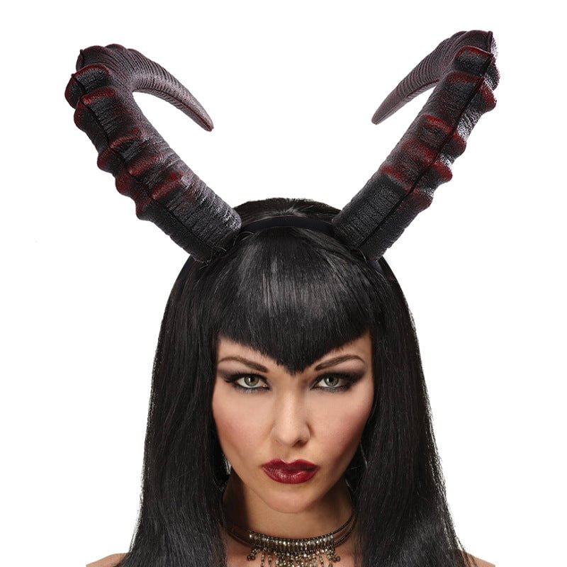 Funny Halloween Cosplay Demon Horns-elleschic
