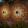 Solar Lights IP44 Waterproof LED Spot Lens Deck Lights for Garden Patio Backyard