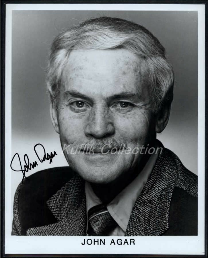 John Agar - Signed Autograph Headshot Photo Poster painting - Fort Apache - Actor