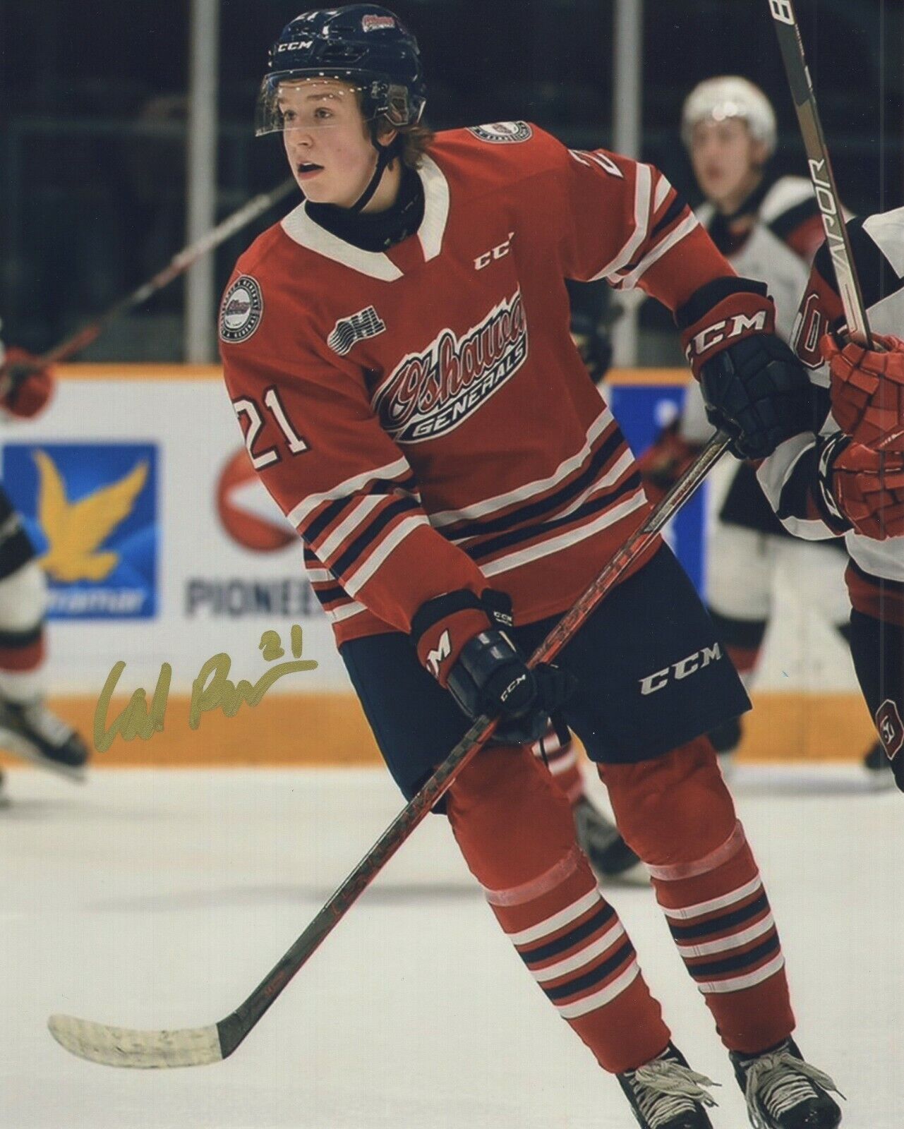 CALUM RITCHIE SIGNED AUTOGRAPH OSHAWA GENERALS 8X10 Photo Poster painting 2023 DRAFT EXACT PROOF