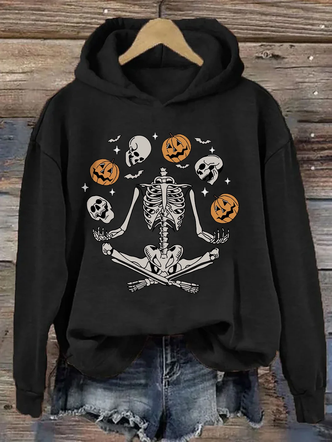 Funny Skeleton Halloween Hoodie