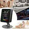 5 In 1 Formaldehyde Monitor with Holder Carbon Dioxide Detector USB Rechargeable TVOC Detector Temperature Humidity Home Air Quality Monitor